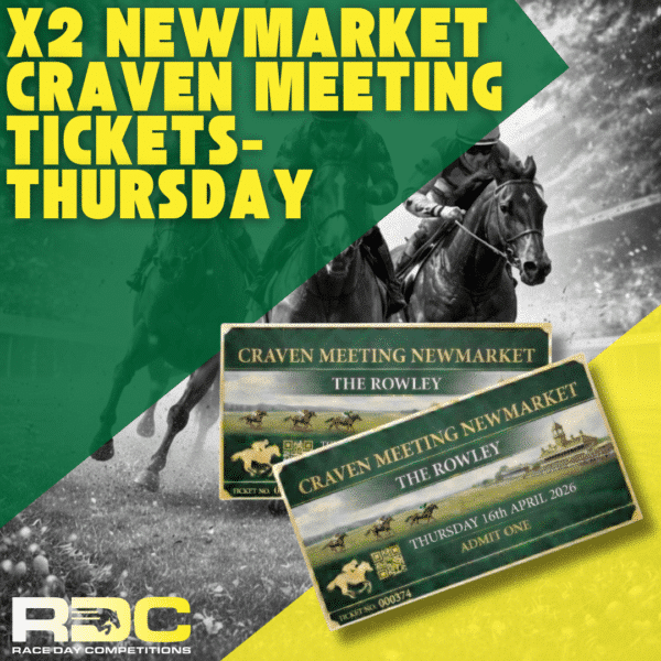 MEGA ODDS❗️x2 NEWMARKET CRAVEN MEETING TICKETS- THURSDAY 🐎